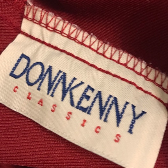 Donn Kenny Red Pull On Minimalist Straight Leg Women’s Size 18P Pants Trousers - Picture 3 of 5